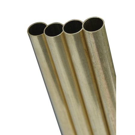 K&S Precision Metals K&S 9/32 in. D X 12 in. L Round Brass Tube 1 pk 8132